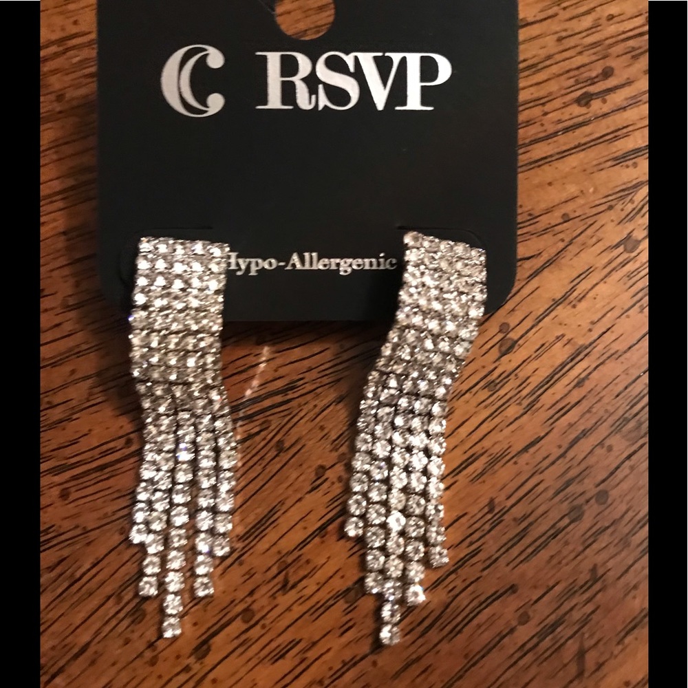 Charming Charlie rhinestone earrings new